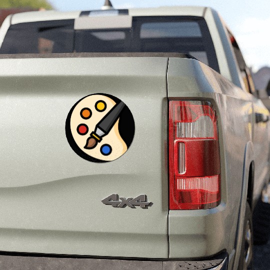 palette painting Car Magnets