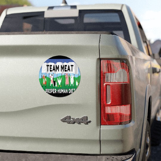 Team Meat The proper human diet Car Magnets