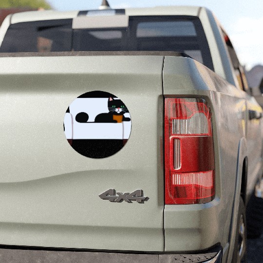 potato cat Car Magnets