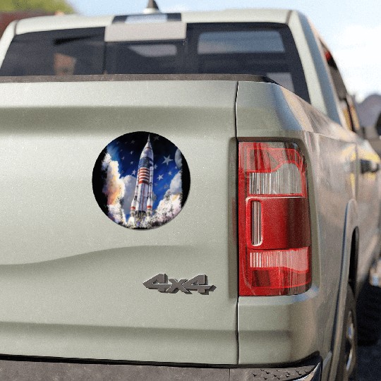 Patriotic Starship US Astronauts Stars and Stripes Car Magnets