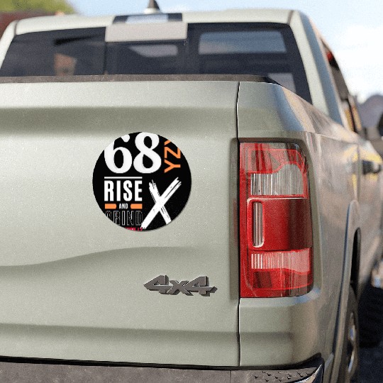 Rise and grind urban style Car Magnets