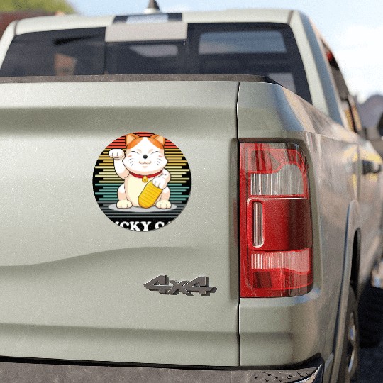 Lucky Cat - Maneki Neko Car Magnets
