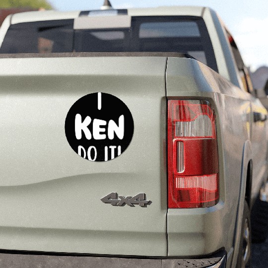 Funny Ken quote Car Magnets and apparel design