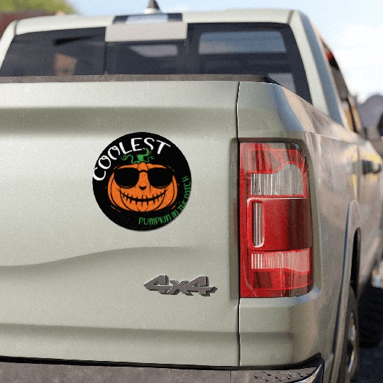 Kids Coolest Pumpkin Cool Lazy Creepy Halloween Car Magnets