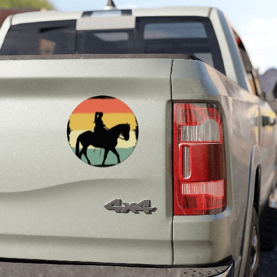 Equestrian Horse Rider Car Magnets