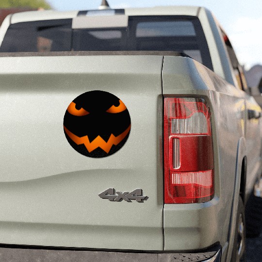 Scary Jack O Lantern Pumpkin Face Halloween Car Magnets