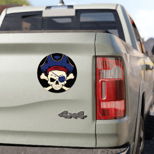 Pirate Eye Patch Pirate Buccaneer Car Magnets