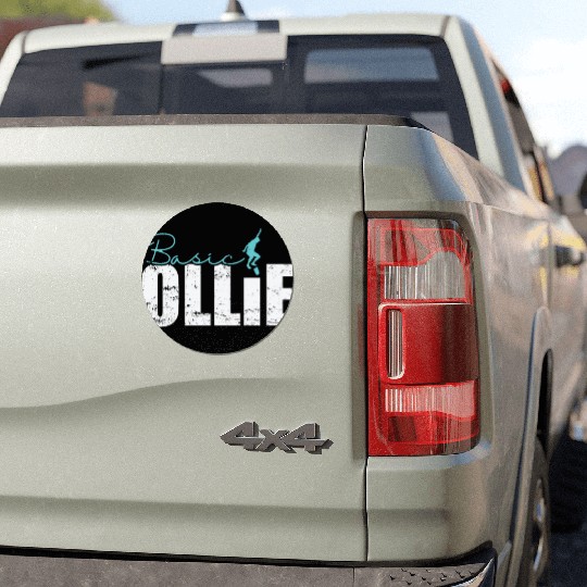 Basic Ollie Skateboard Car Magnets