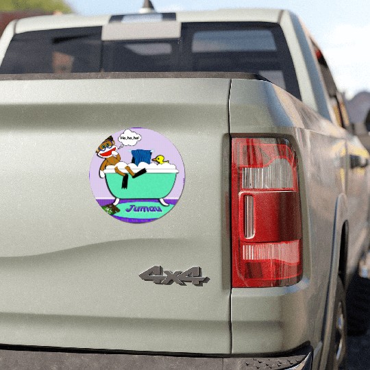 Jumau the Sock Monkey Car Magnets