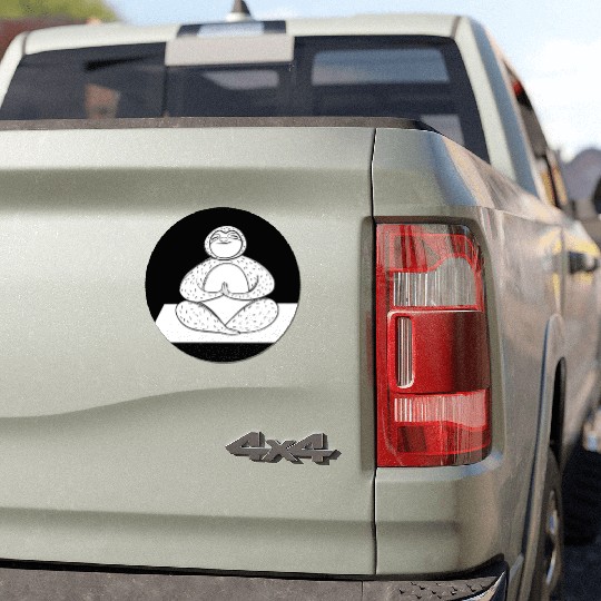 Sloth Yoga Car Magnets