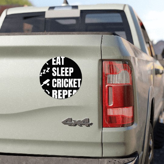 Cricket Player Daily Routine Car Magnets