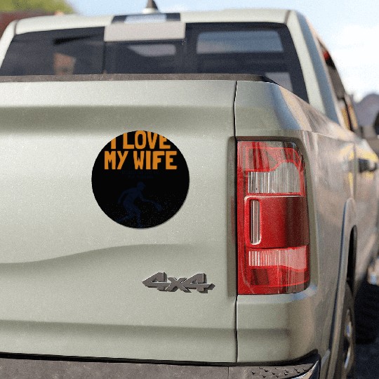 I Love My Wife Pickleball Coach Player Pro Team Car Magnets