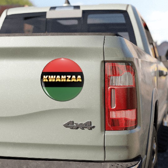 Embracing Kwanzaa: Red, Green, and Black Pride. Car Magnets