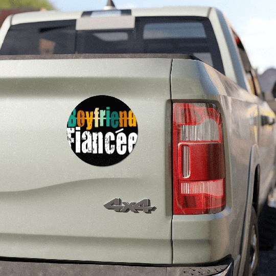 Couple Engagement Engaged Men Funny Fiancee Car Magnets