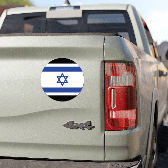 Israeli Flag with Star of David Design Car Magnets