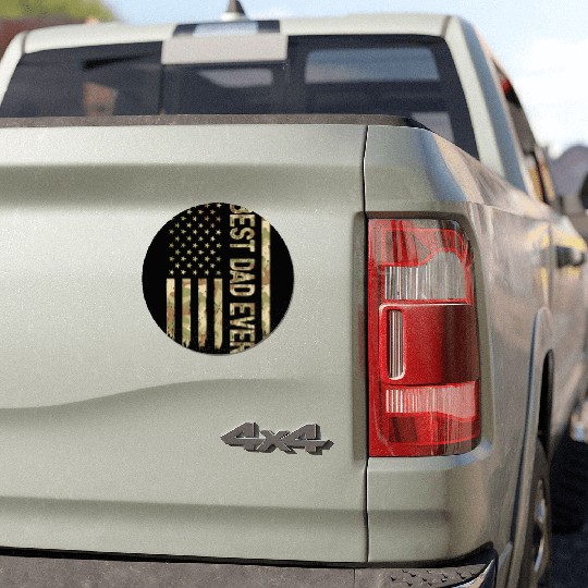 Best Dad Ever Us American Flag Camo Father s Day Car Magnets