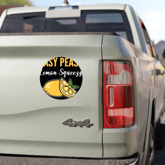 Easy Peasy Lemon Lemonade Vendor Gift Car Magnets