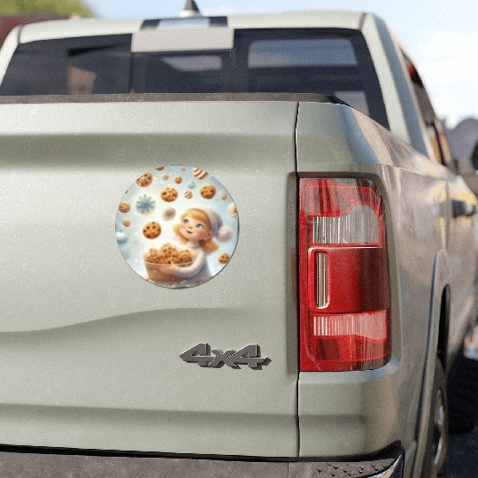 Cookie Raining Wonderland Car Magnets