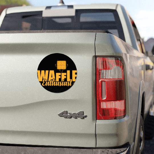 Waffle Enthusiast Snack Pastry Baker Car Magnets