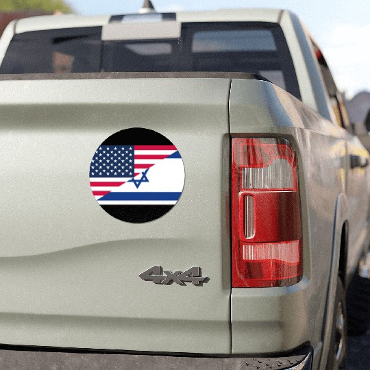 Israel USA flag flags Car Magnets