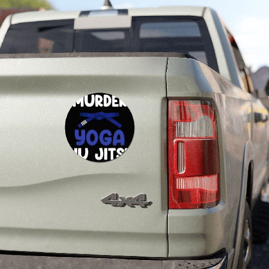 Murder Yoga Jiu Jitsu Karate Boxing Muay Thai Car Magnets
