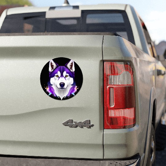 Unleash Your Walls: Husky Ink Drawing Car Magnets