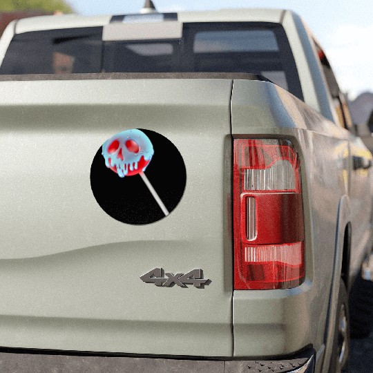 Poison Apple Halloween Candy Lollipop Car Magnets