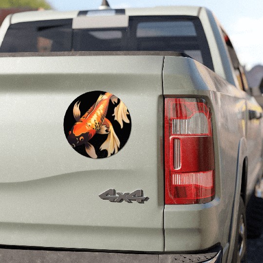 Koi Fish Japanese Carp Pond Car Magnets
