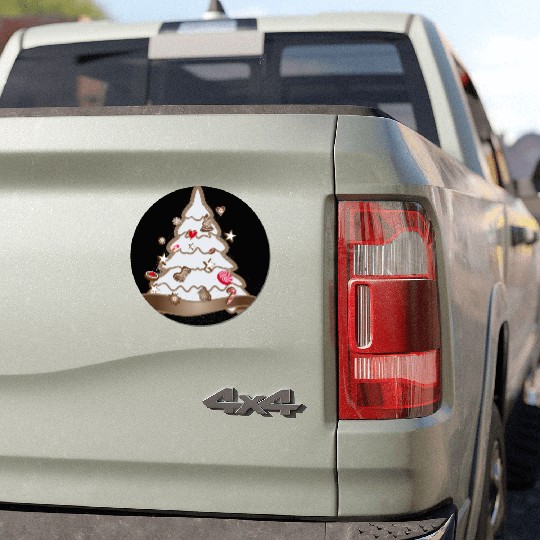 beautiful gingerbread Christmas tree for Christmas Car Magnets