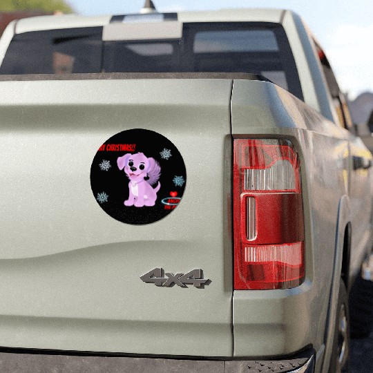 "Angel the Puppy" (Snowflake Snuggliezz) Car Magnets