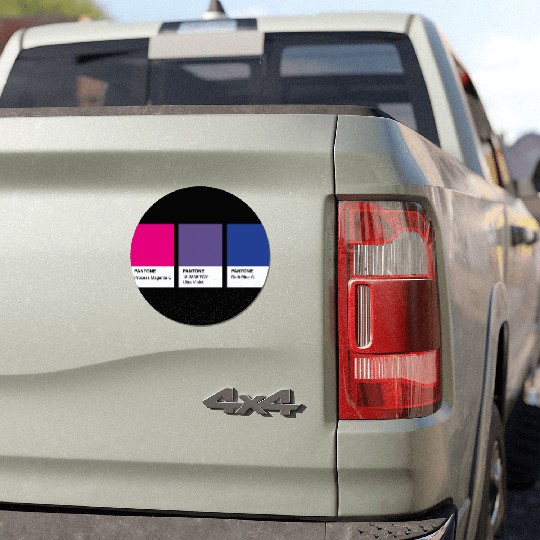 LGBT COLOR PANTONE PALLETE BISEXUAL COMMUNITY Car Magnets