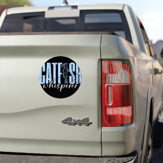 Catfish Whisperer Catfishing Angler Noodler Car Magnets