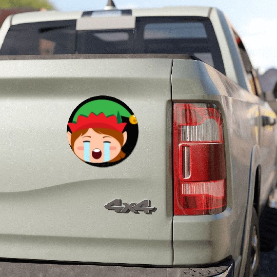Girl Elf Emoticons Crying Out Loud Elf Christmasgi Car Magnets