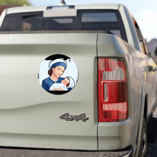 Registered Nurse Medical Medicine Neonatal Nurse Car Magnets
