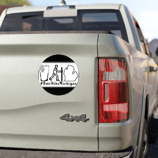 Beer+Hike+Michigan Car Magnets