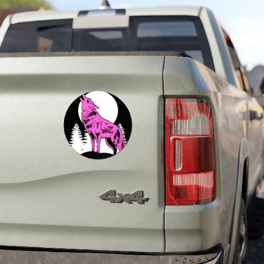 Mountain Wolf Furry Owner Gift Car Magnets