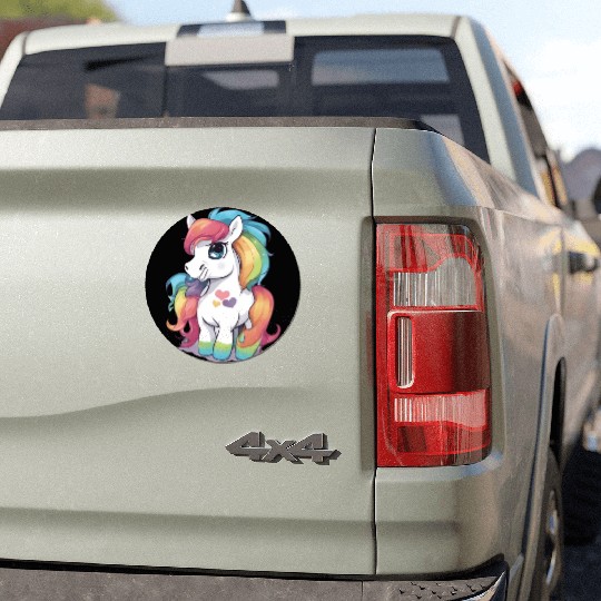 Rainbow Baby Pony Car Magnets