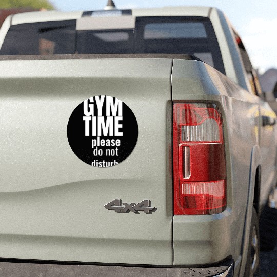 Funny gym gym time please do not disturb Car Magnets