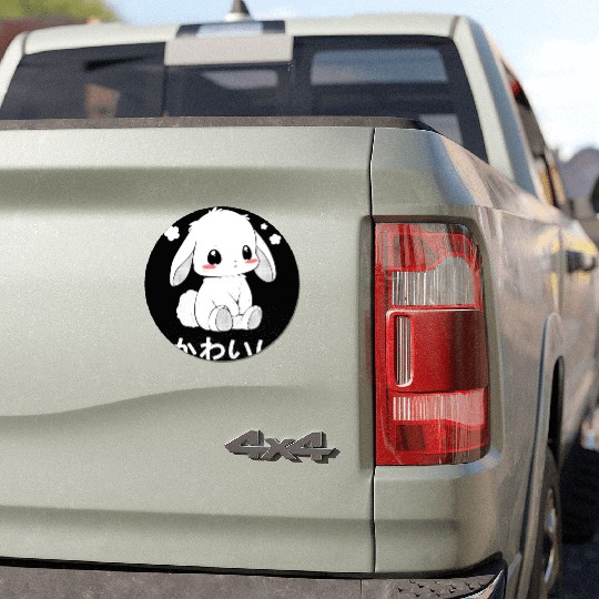Kawaii Bunny Chibi Animal Japanese Cutesy Style Ae Car Magnets