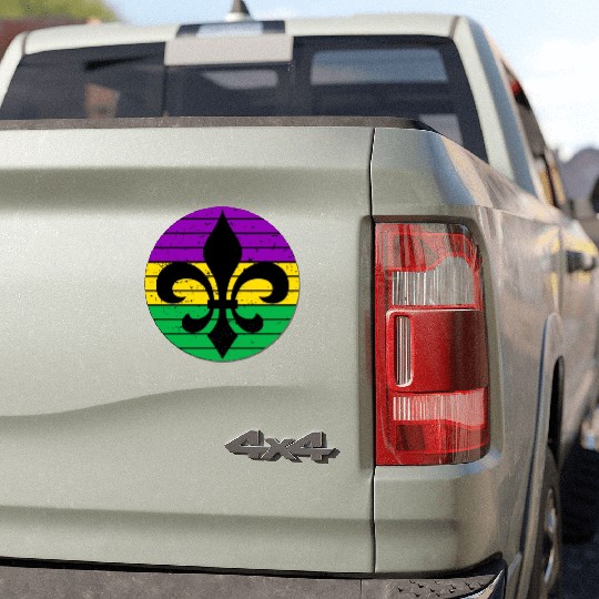 Mardi Gras Fleur De Lis Car Magnets