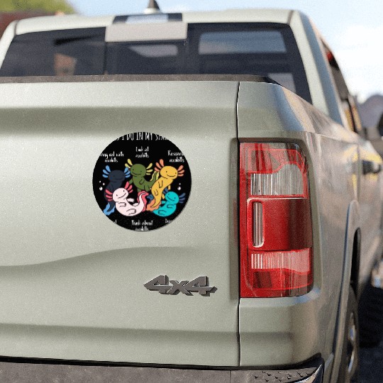 Things I Do in my Spare , Axolotl, Axolotl Fish Lo Car Magnets