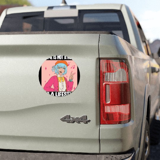 Anime is Not A Hobby It's a Lifestyle Funny Anime Car Magnets