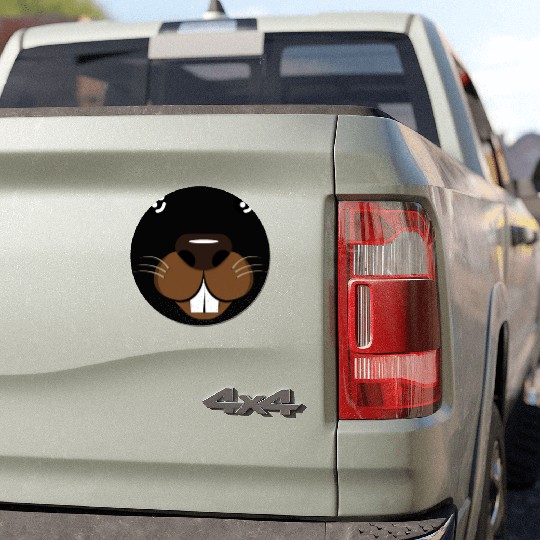 Groundhog Face Rodent Groundhog Day Car Magnets