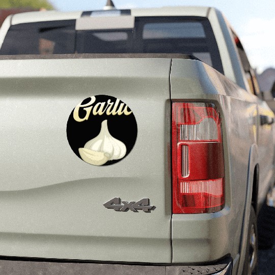 Garlic lover, Garlic Head, Garlic gift Car Magnets