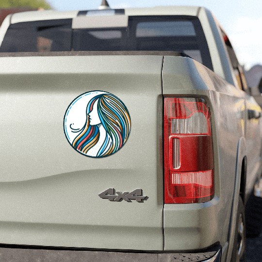 Woman, Spectrum of Serenity Car Magnets