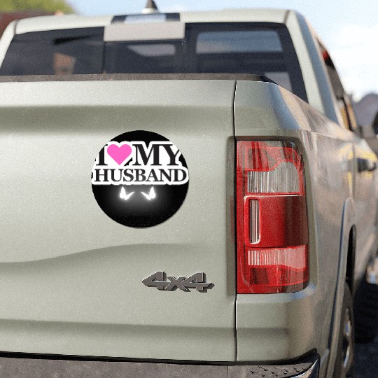 I love my husband Car Magnets