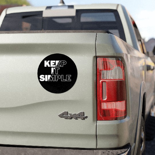 Simply Elegant: Keep It Simple Design Car Magnets