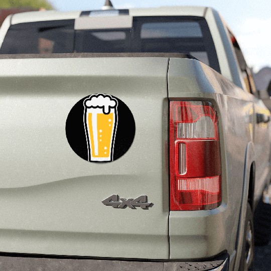 Beer Glass (Beer Drinker / Pale Ale / 3C) Car Magnets