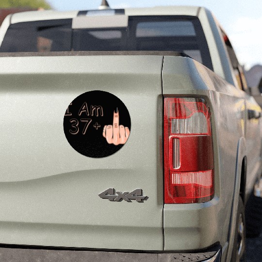I Am 37 + 1 Middle Finger Car Magnets I Am 37 Plus,