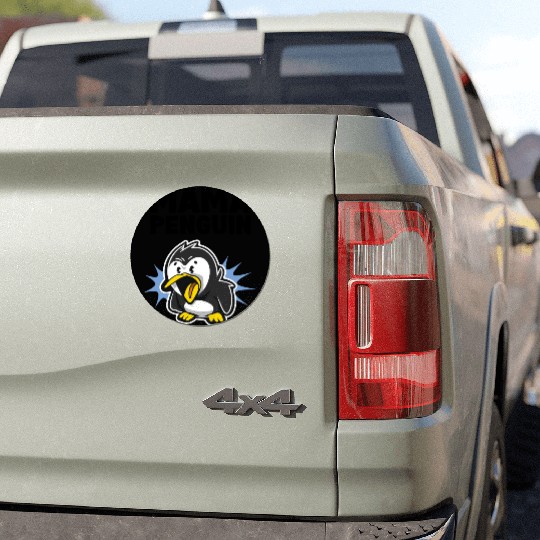 Penguin Mama Flightless Bird Lover Mother's Day Mo Car Magnets